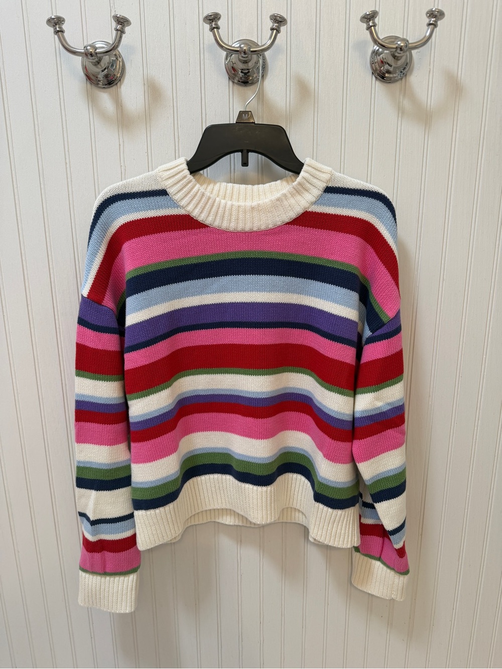Multicolor Stripe Crewneck Sweater